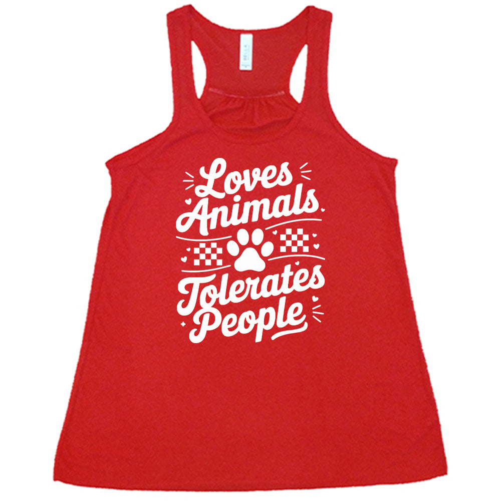 Loves Animals Tolerates People Shirt