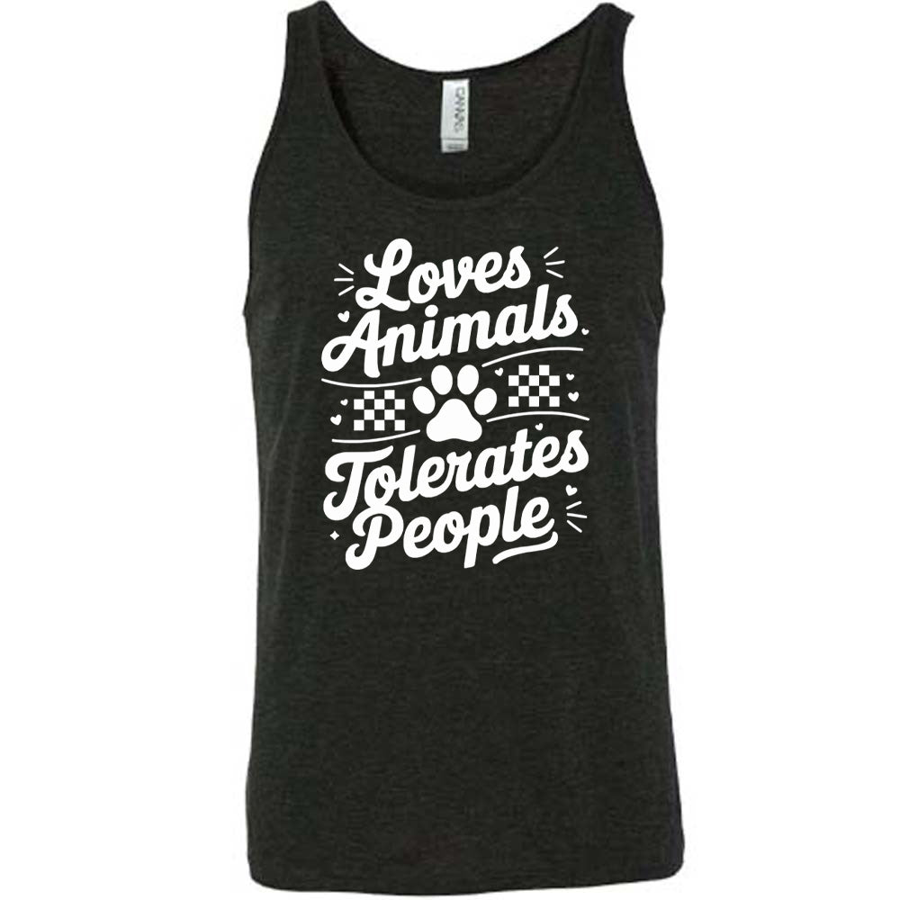 Loves Animals Tolerates People Shirt Unisex