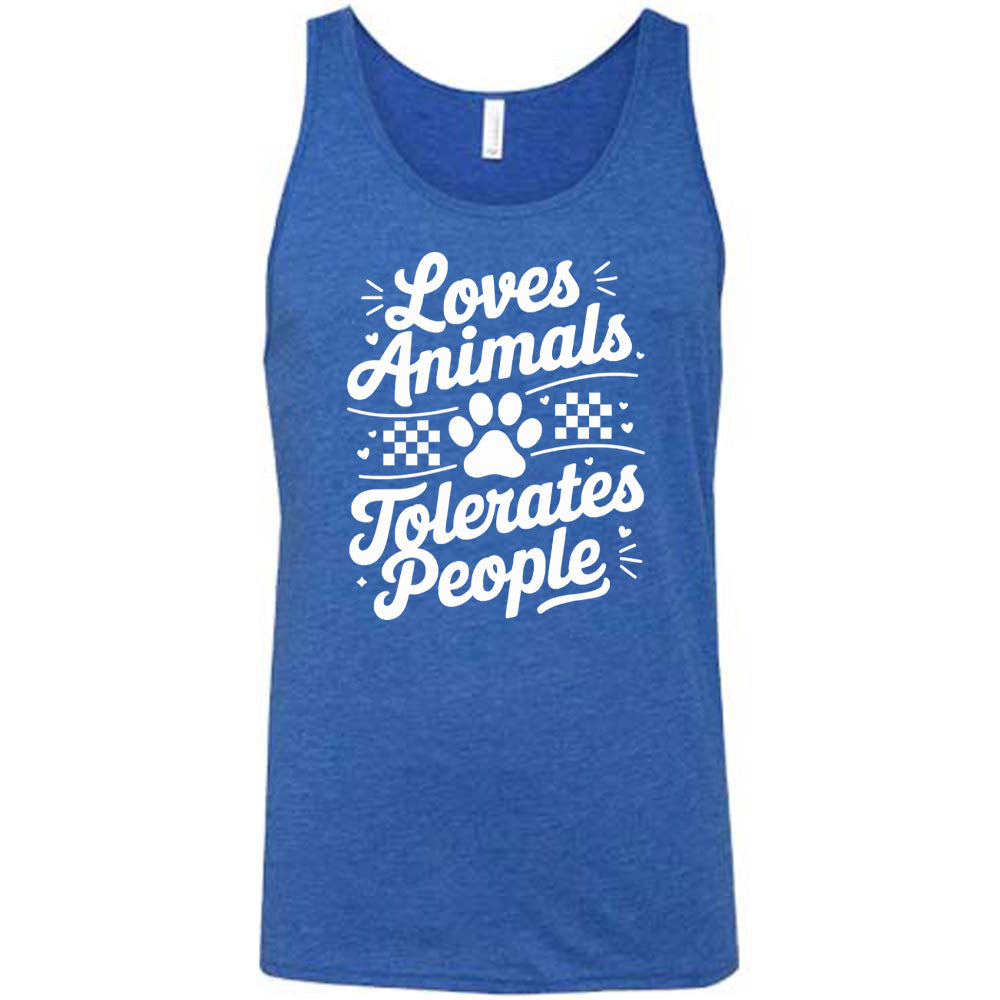 Loves Animals Tolerates People Shirt Unisex