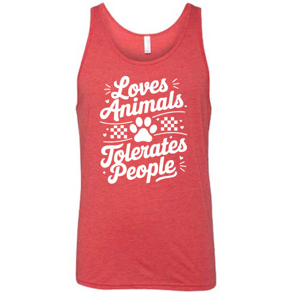 Loves Animals Tolerates People Shirt Unisex