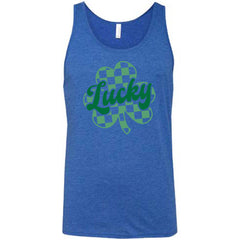 Lucky Checkered Shamrock Shirt Unisex