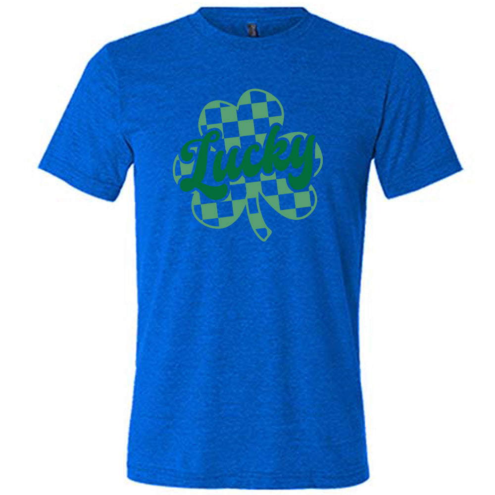 Lucky Checkered Shamrock Shirt Unisex