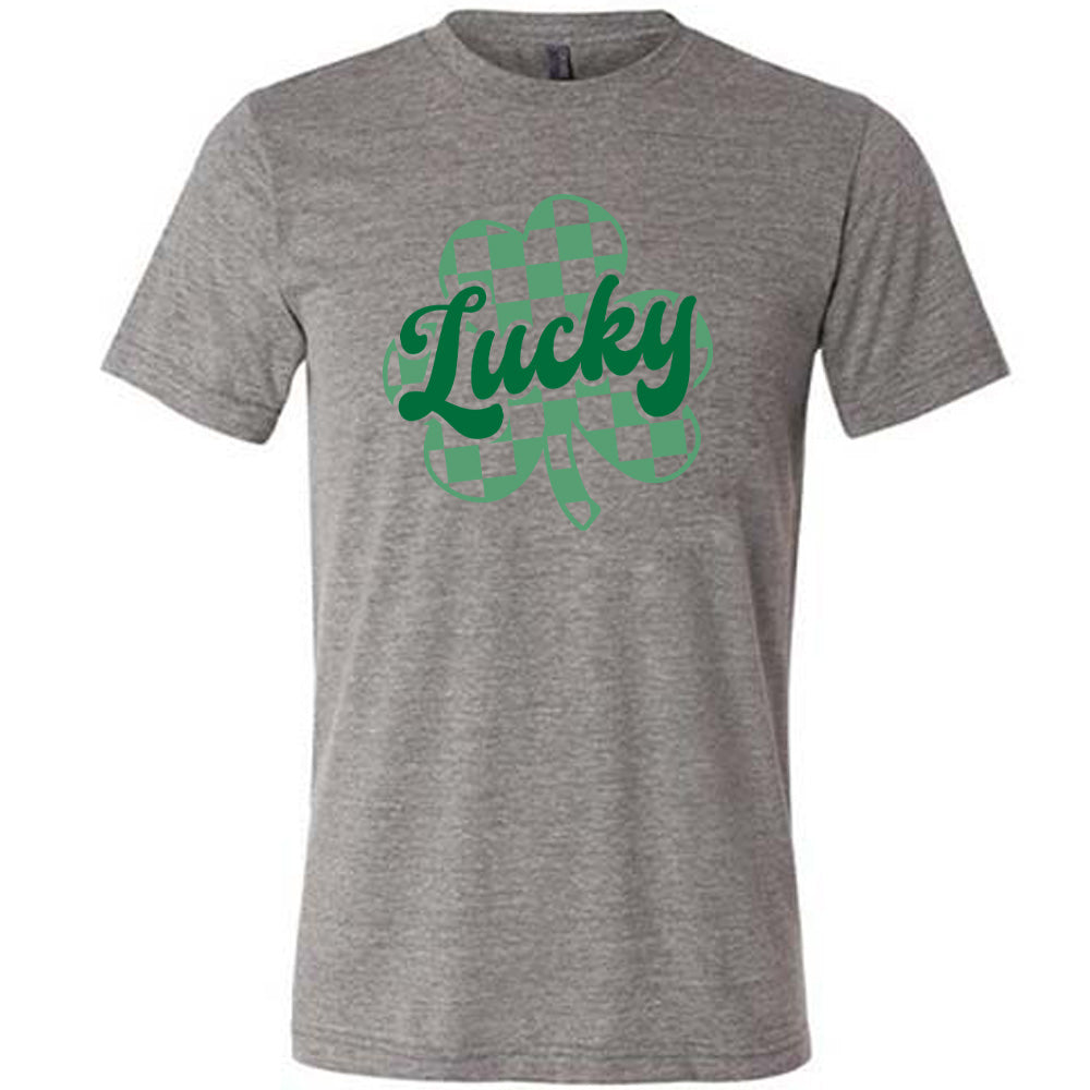 Lucky Checkered Shamrock Shirt Unisex