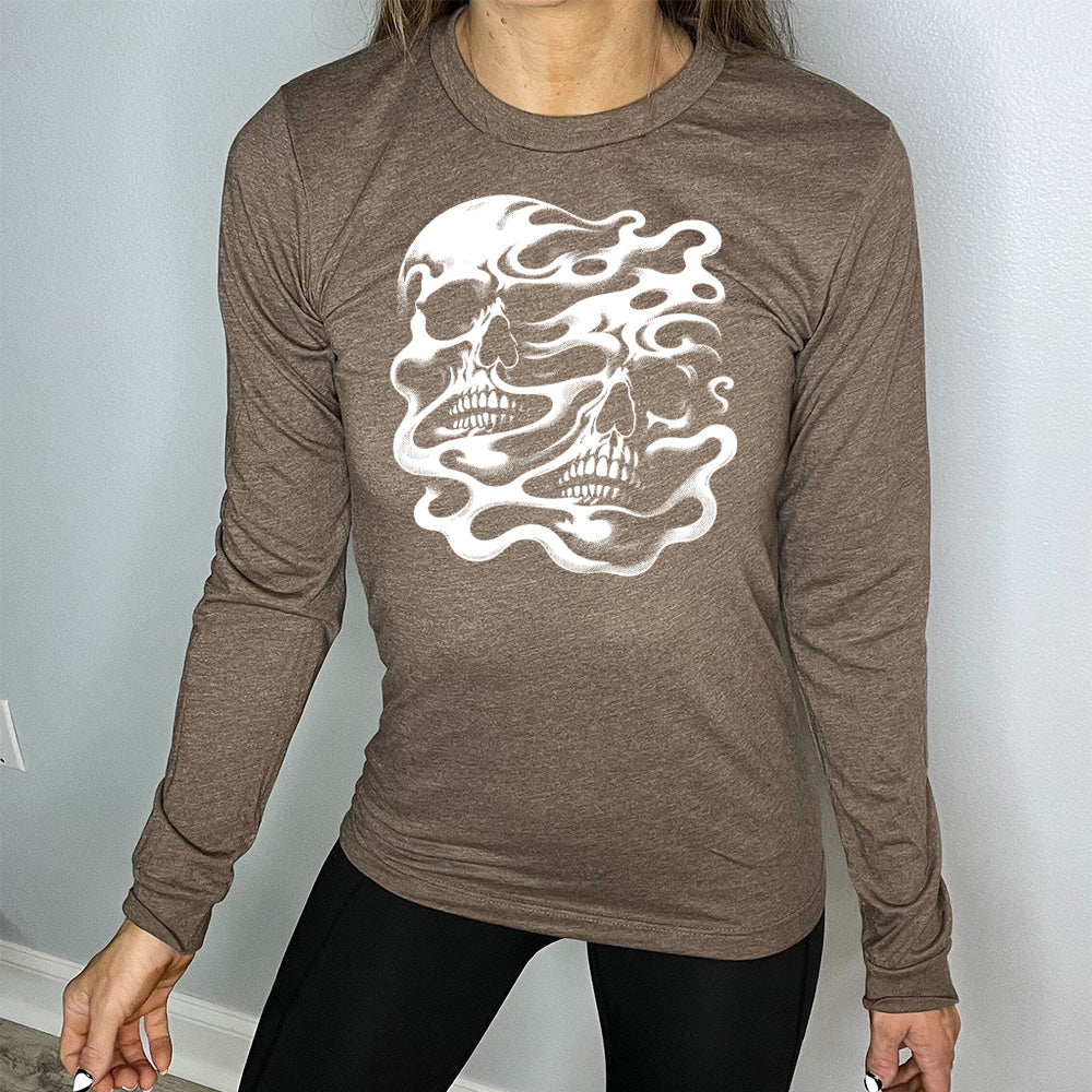Long Sleeve Tee | Melting Skulls