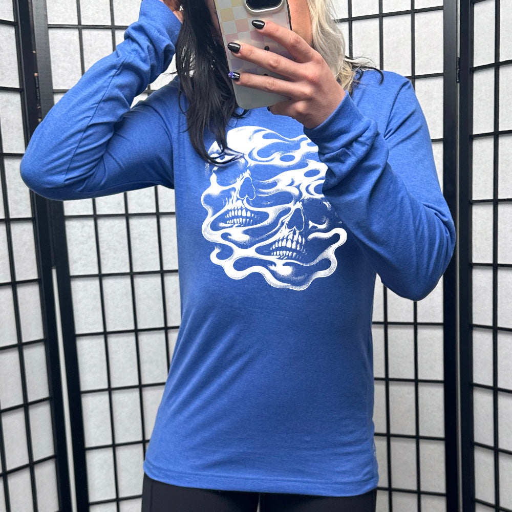 Long Sleeve Tee | Melting Skulls