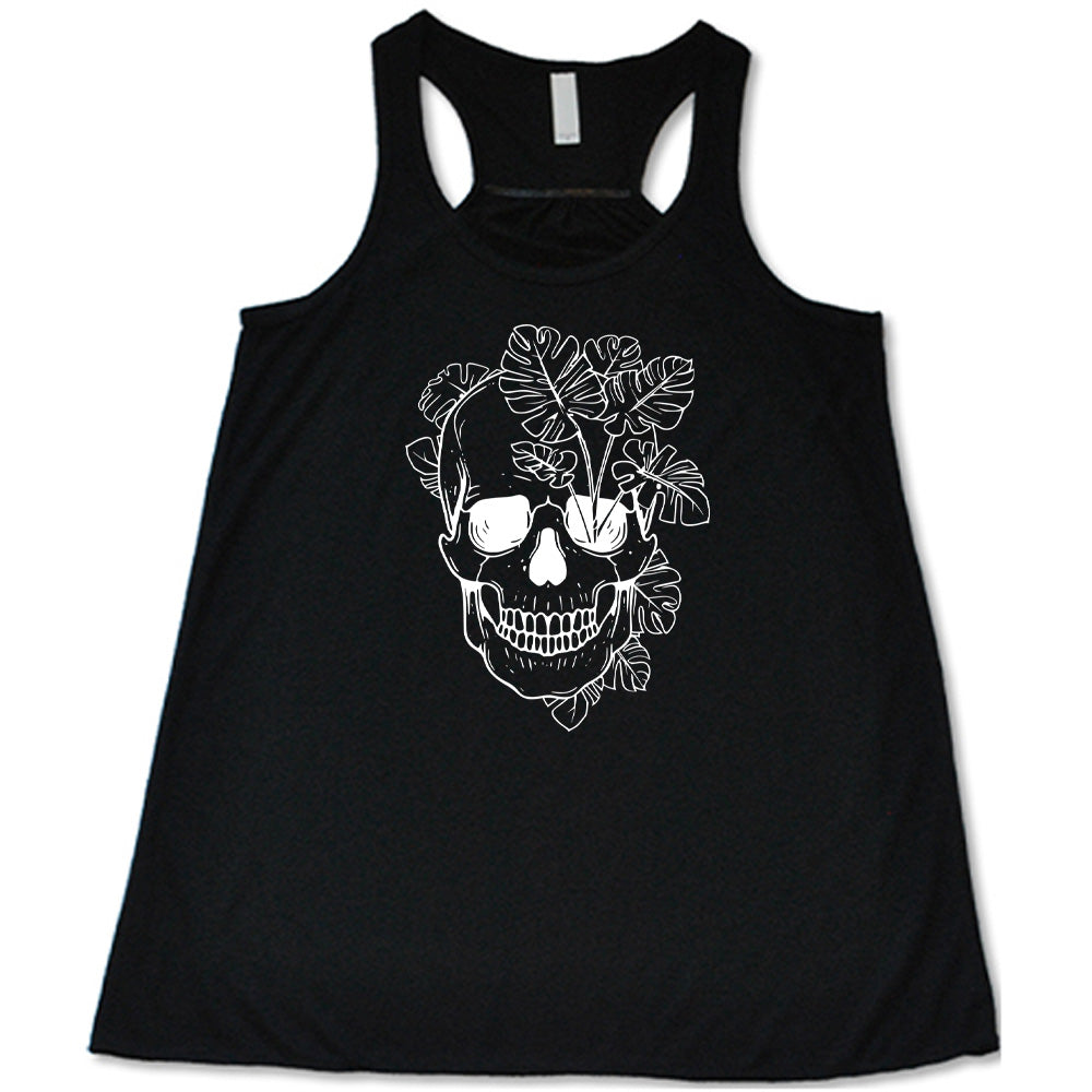 Monstera Plant Skull Shirt