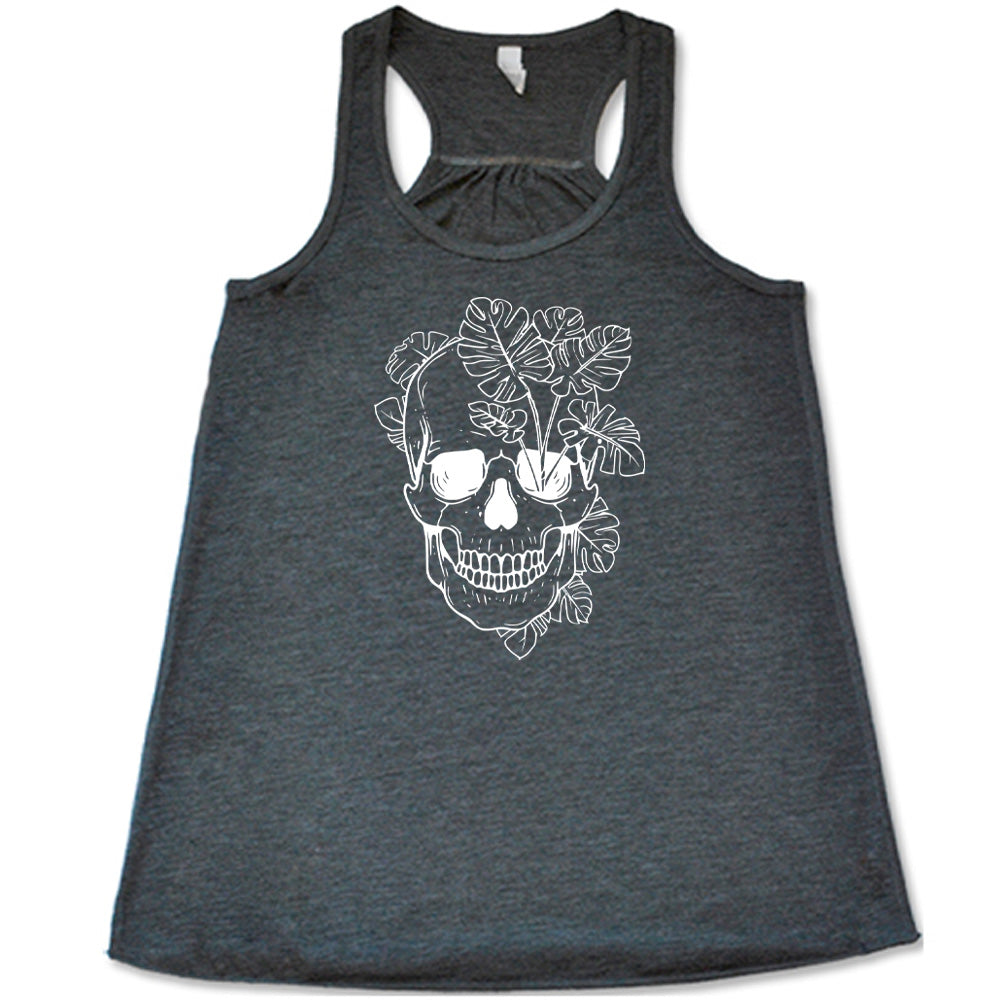 Monstera Plant Skull Shirt