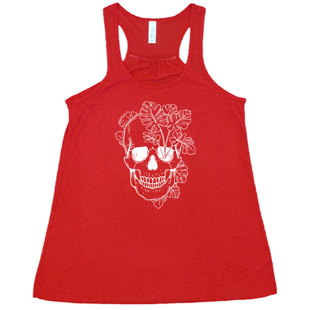 Monstera Plant Skull Shirt