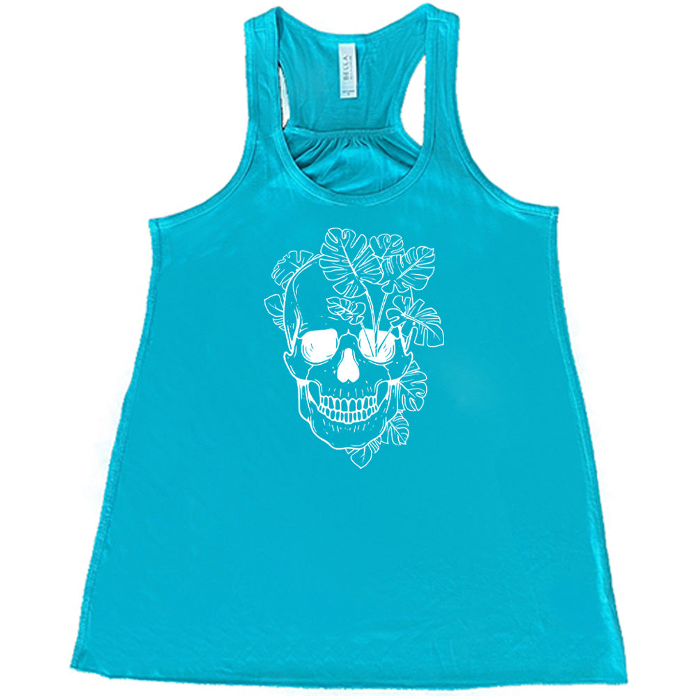 Monstera Plant Skull Shirt