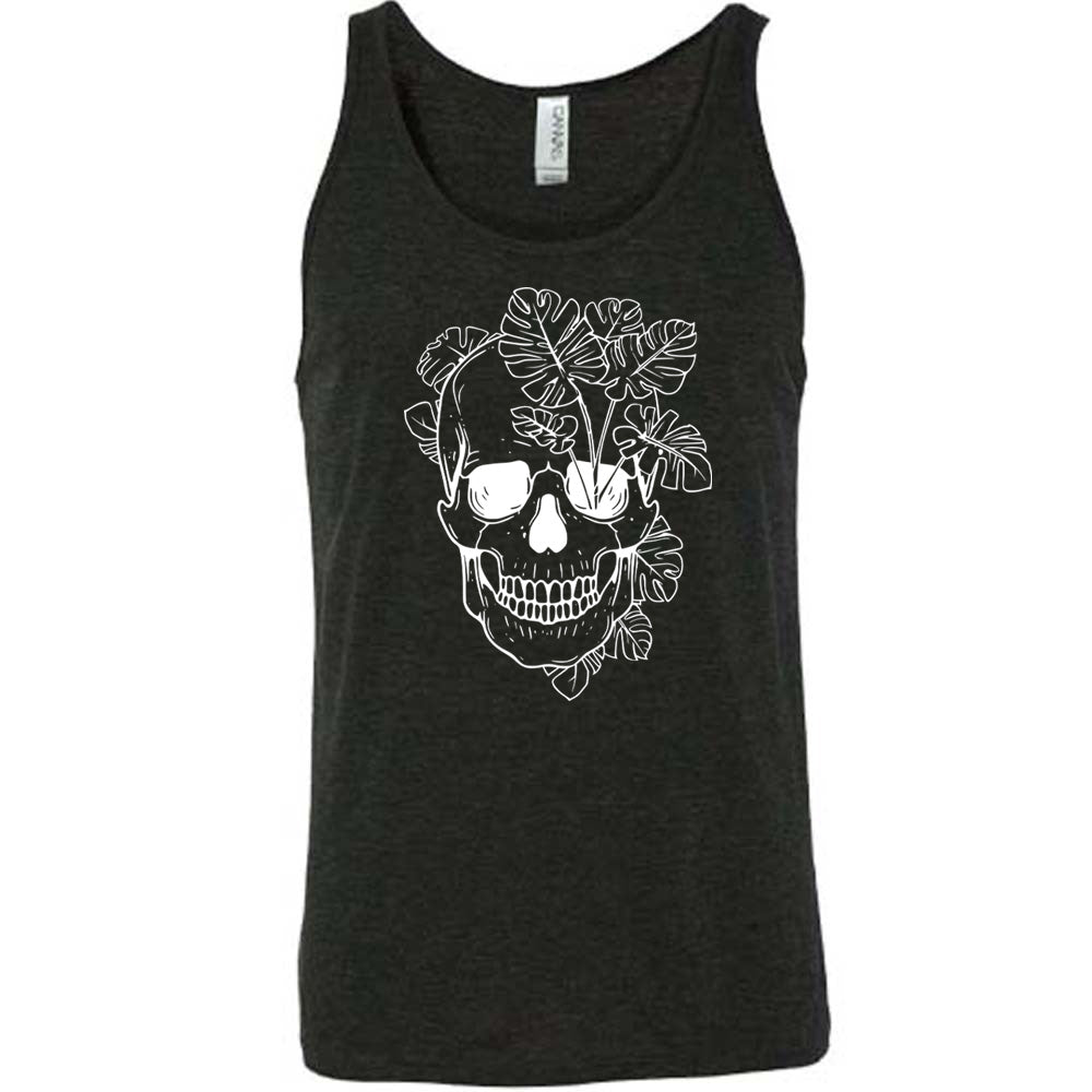 Monstera Plant Skull Shirt Unisex