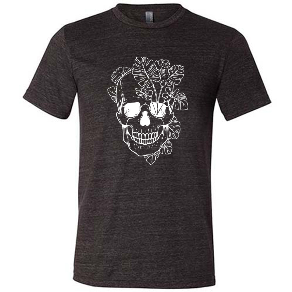 Monstera Plant Skull Shirt Unisex