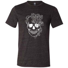 Monstera Plant Skull Shirt Unisex