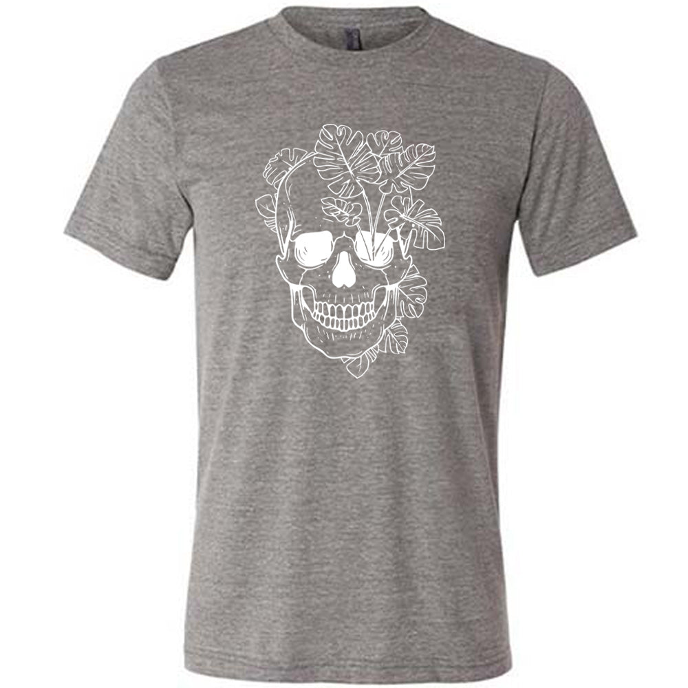Monstera Plant Skull Shirt Unisex
