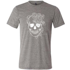 Monstera Plant Skull Shirt Unisex