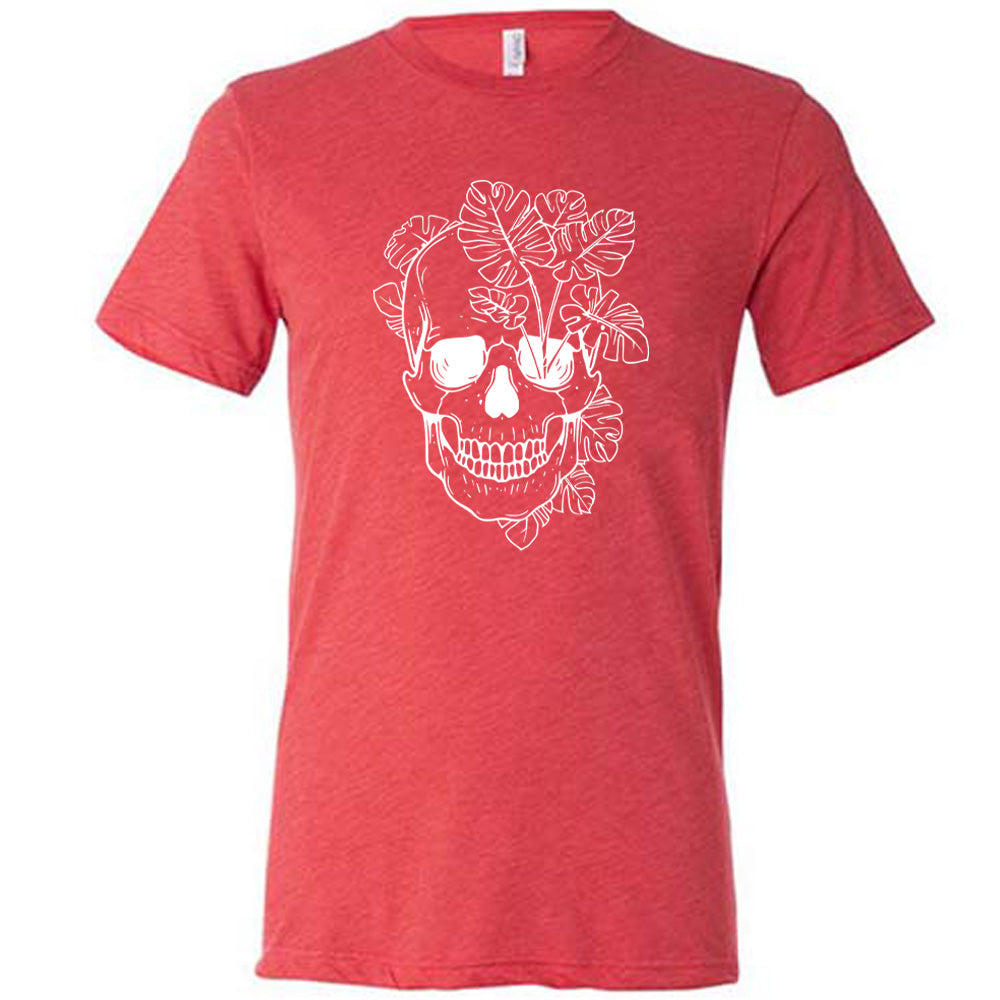 Monstera Plant Skull Shirt Unisex