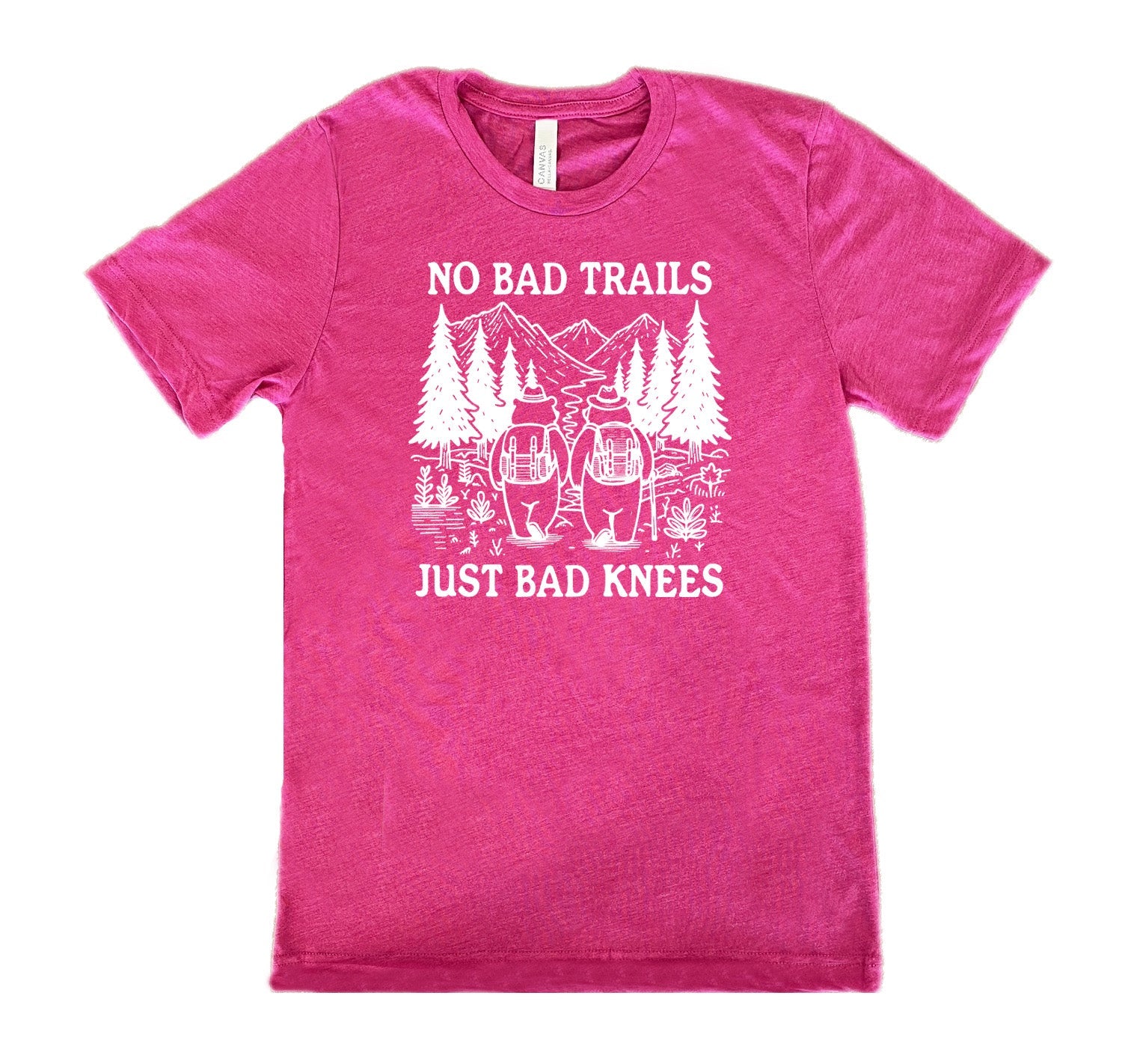 No Bad Trails Just Bad Knees Shirt Unisex