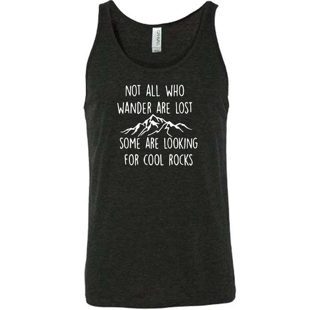 Not All Who Wander Are Lost Some Are Looking For Cool Rocks Shirt Unisex