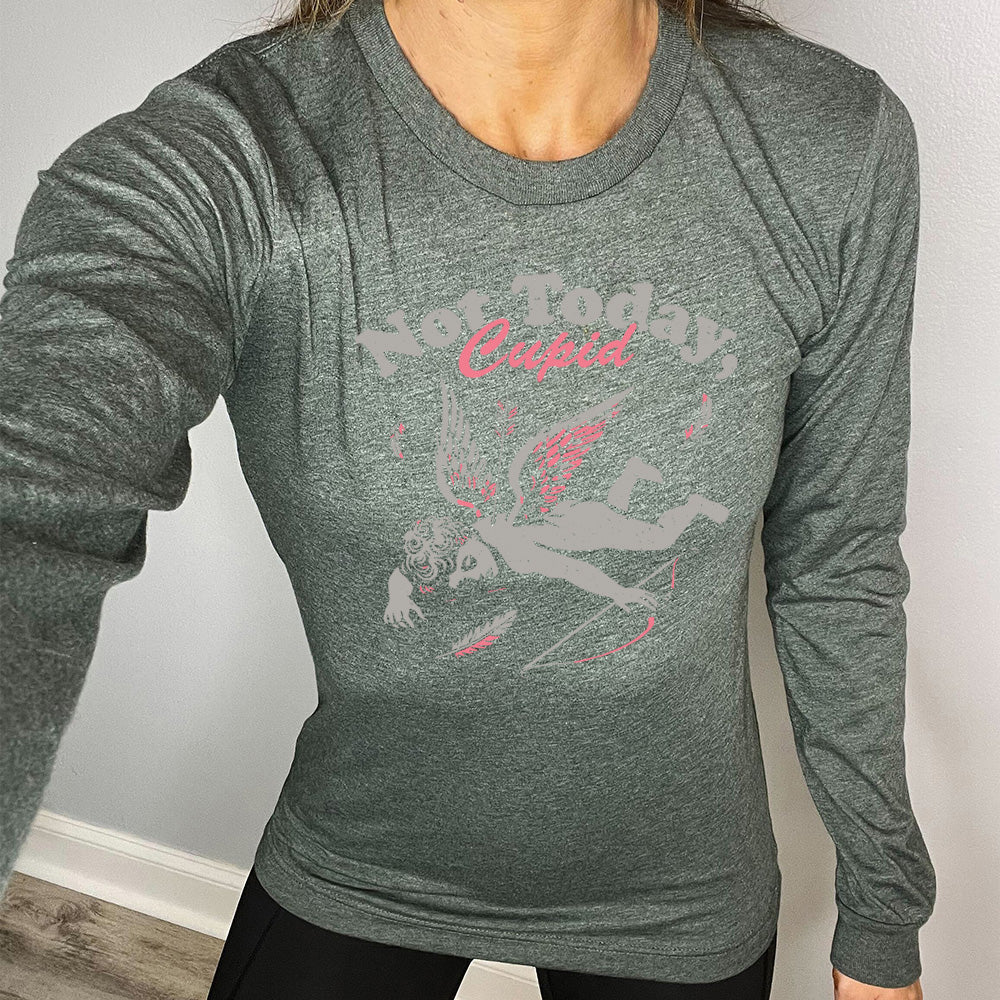 Long Sleeve Tee | Not Today, Cupid - Bow & Arrow