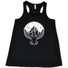 Owl Night Sky Mountain Shirt