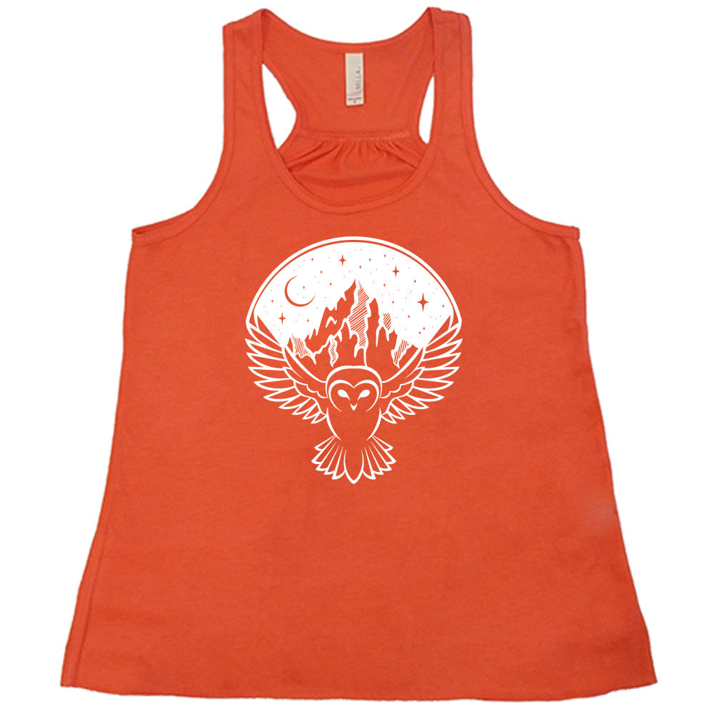 Owl Night Sky Mountain Shirt