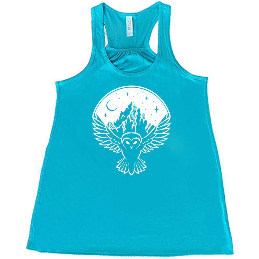 Owl Night Sky Mountain Shirt