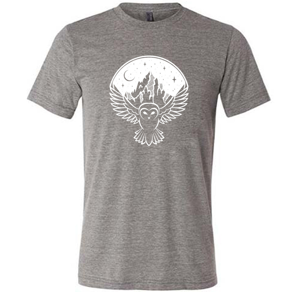 Owl Night Sky Mountain Shirt Unisex