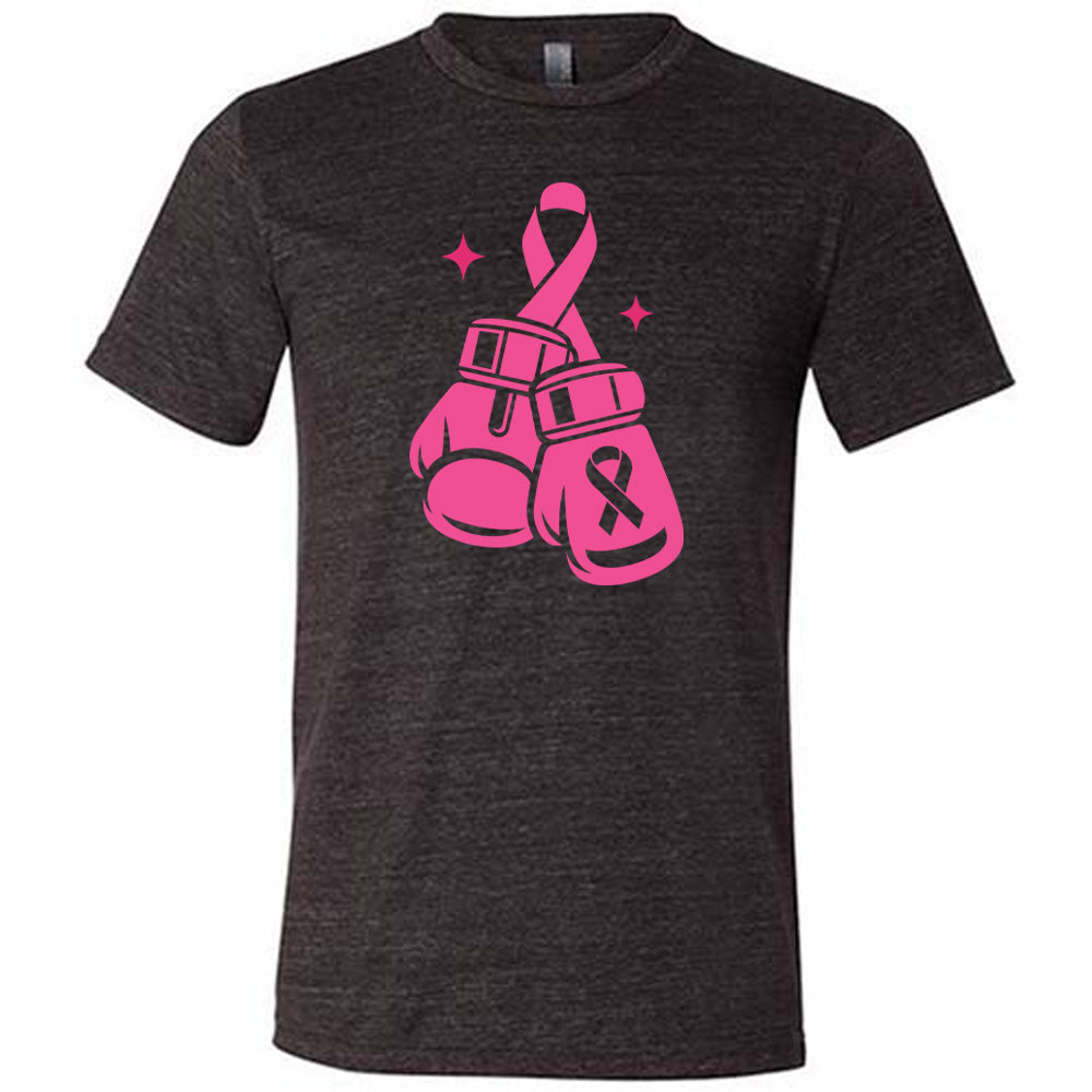 Pink Ribbon Boxing Gloves Shirt Unisex