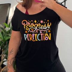 Progress Over Perfection | Slouchy Tee