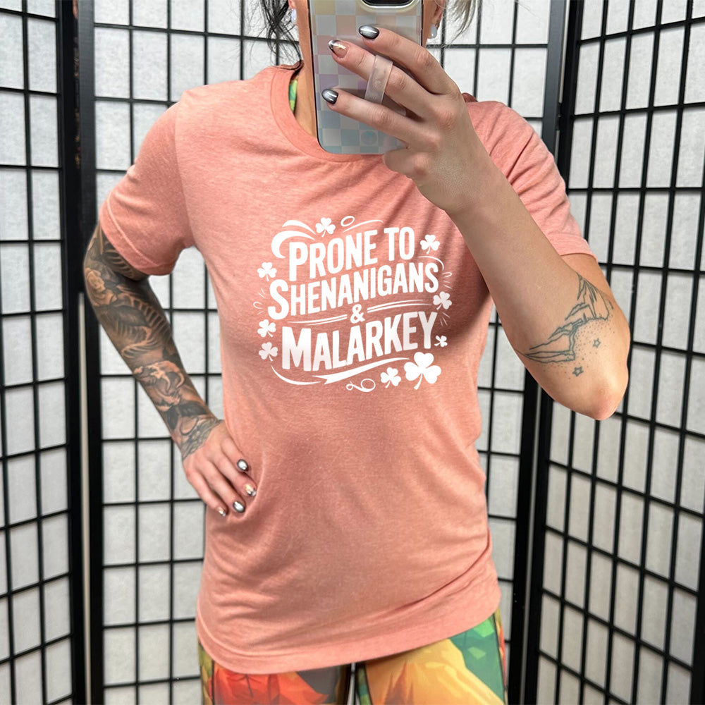 Prone To Shenanigans & Malarkey Shirt Unisex