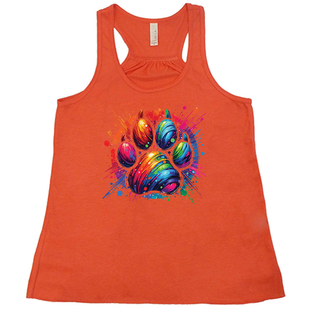 Paw Rainbow Paint Shirt