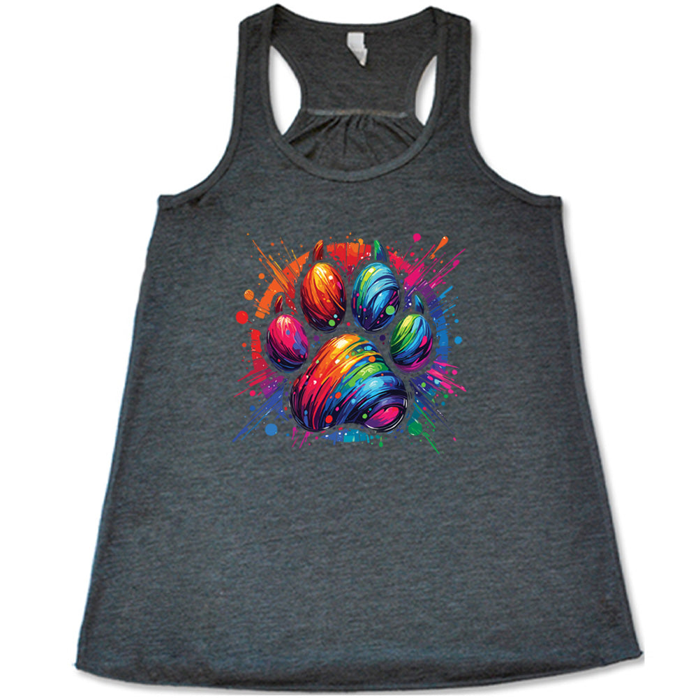 Paw Rainbow Paint Shirt