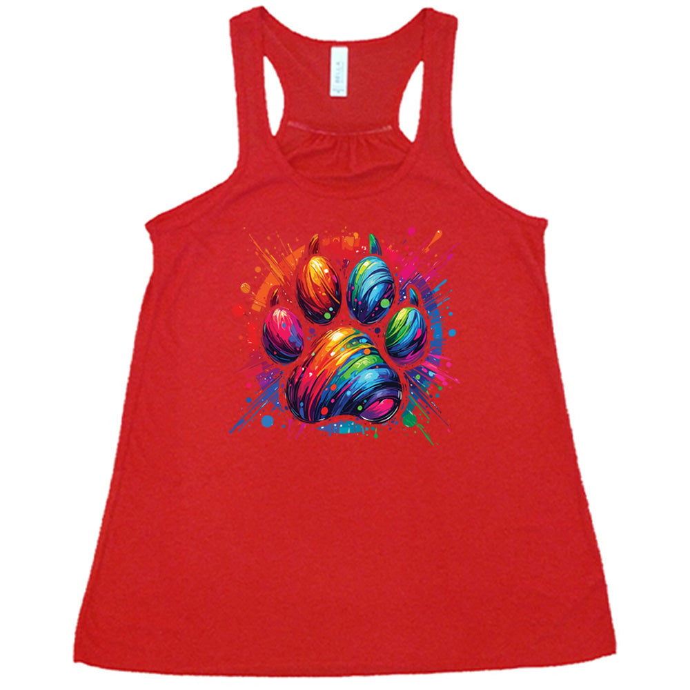 Paw Rainbow Paint Shirt