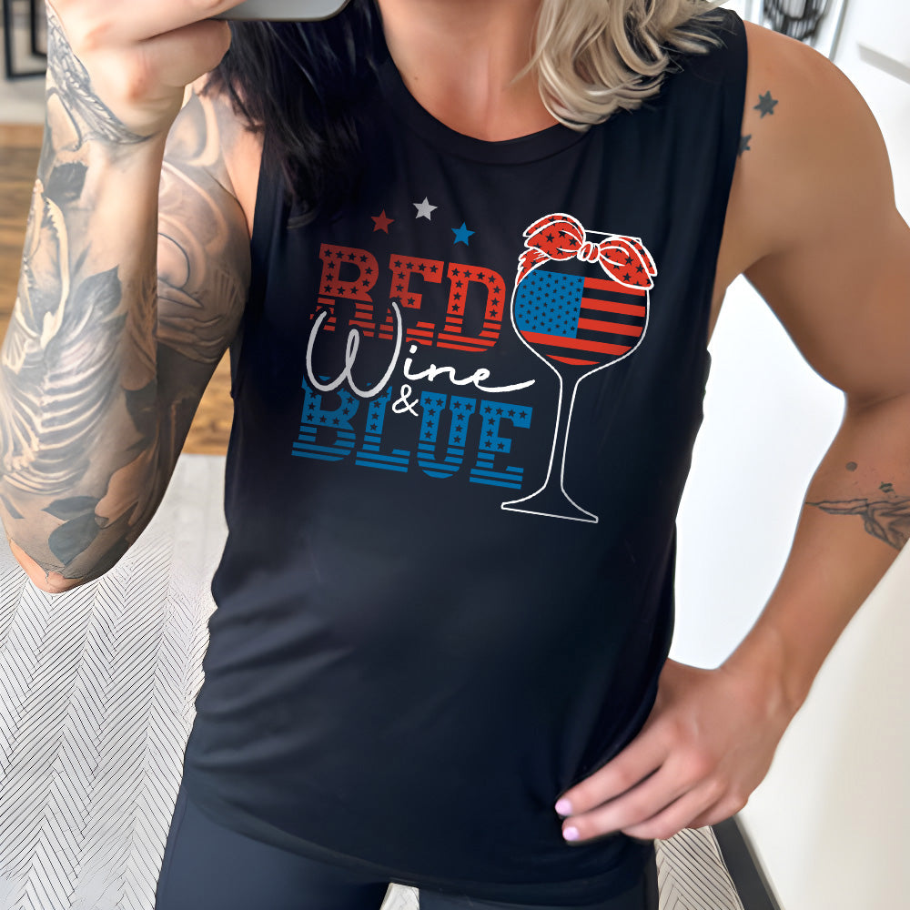 Red Wine & Blue Muscle Tank