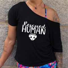 Rescued Human | Slouchy Tee