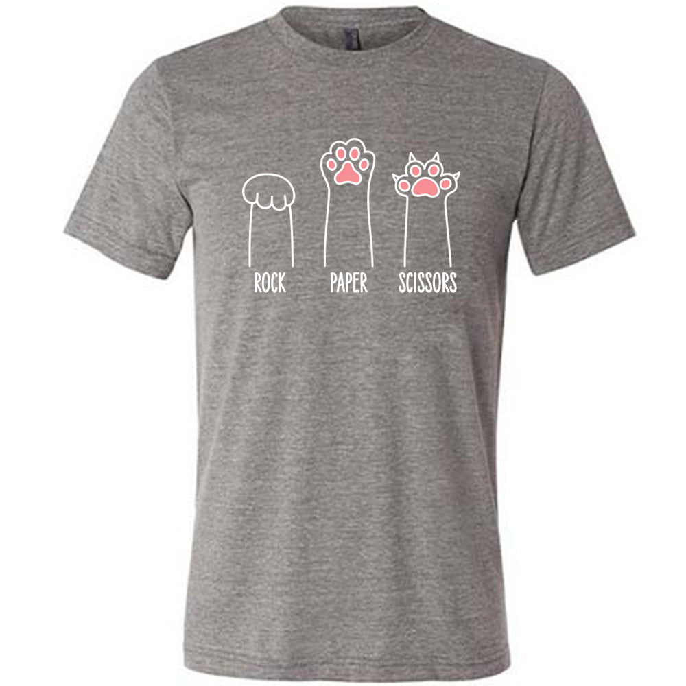 Rock Paper Scissors Cat Paws Shirt Unisex