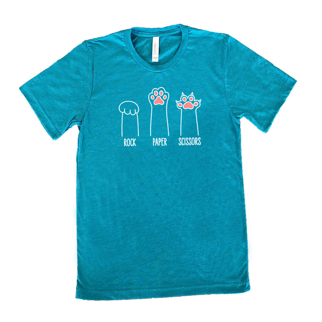 Rock Paper Scissors Cat Paws Shirt Unisex