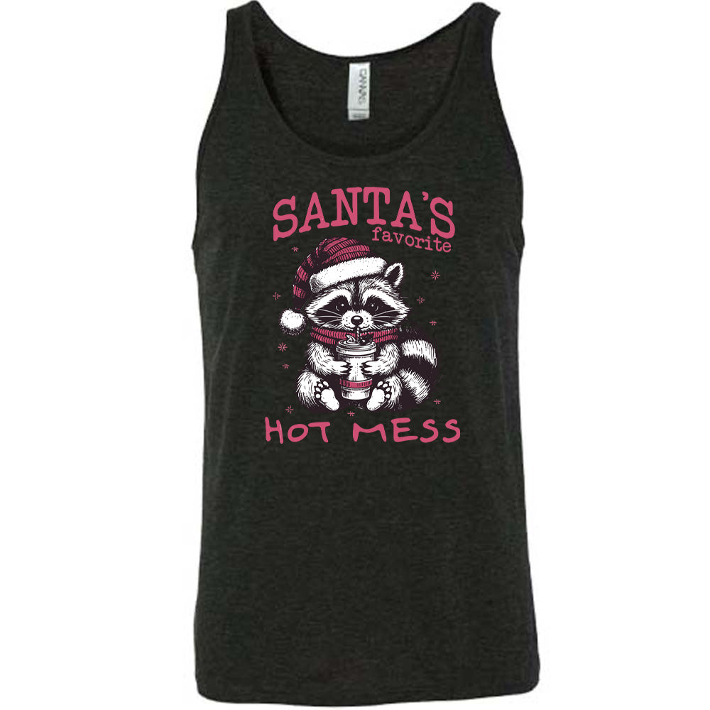 Santa's Favorite Hot Mess Raccoon Shirt Unisex