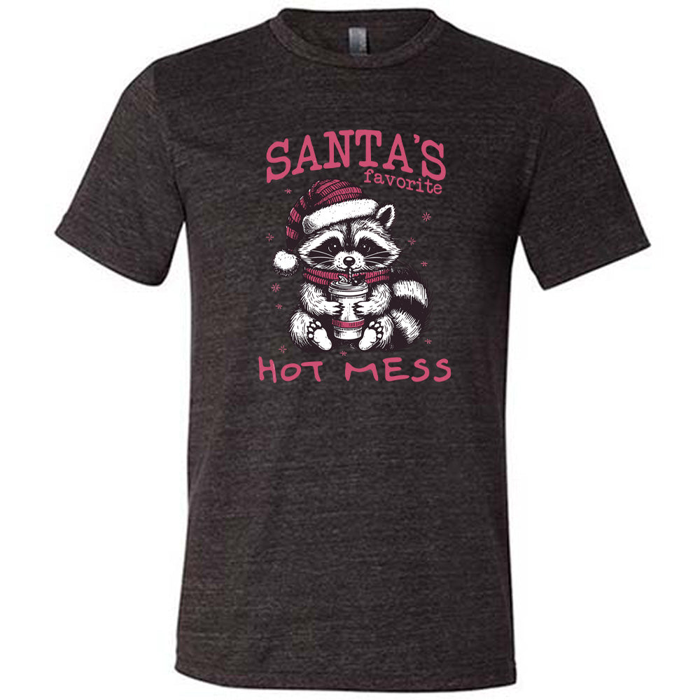 Santa's Favorite Hot Mess Raccoon Shirt Unisex