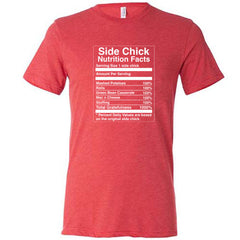 Side Chick Nutrition Facts Shirt Unisex