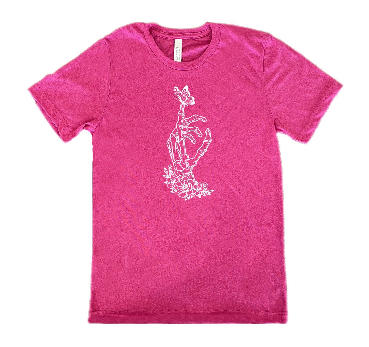 Skeleton Hand Butterfly Shirt Unisex