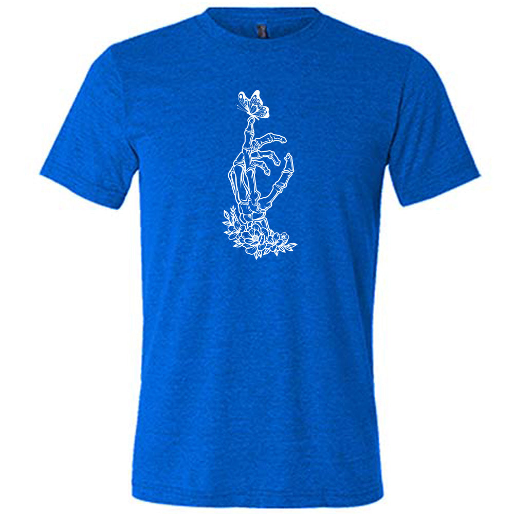 Skeleton Hand Butterfly Shirt Unisex