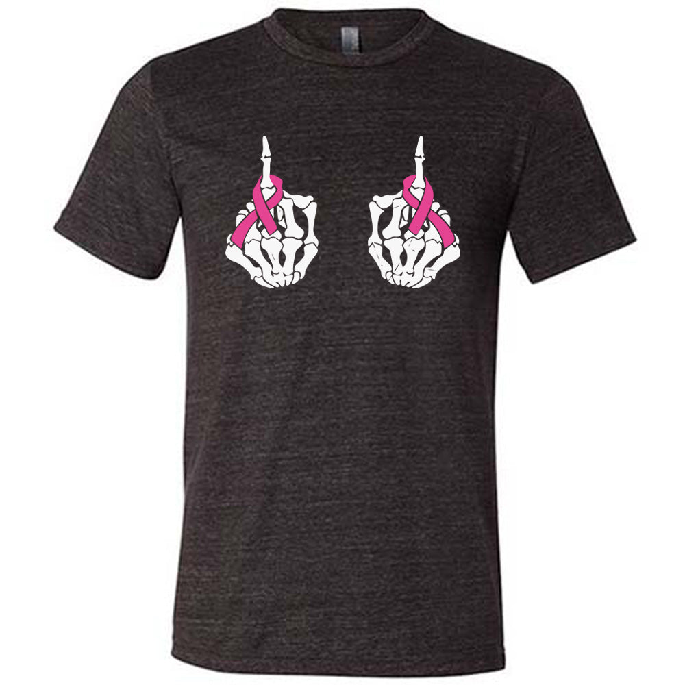 Skeleton Middle Finger Ribbons Shirt Unisex