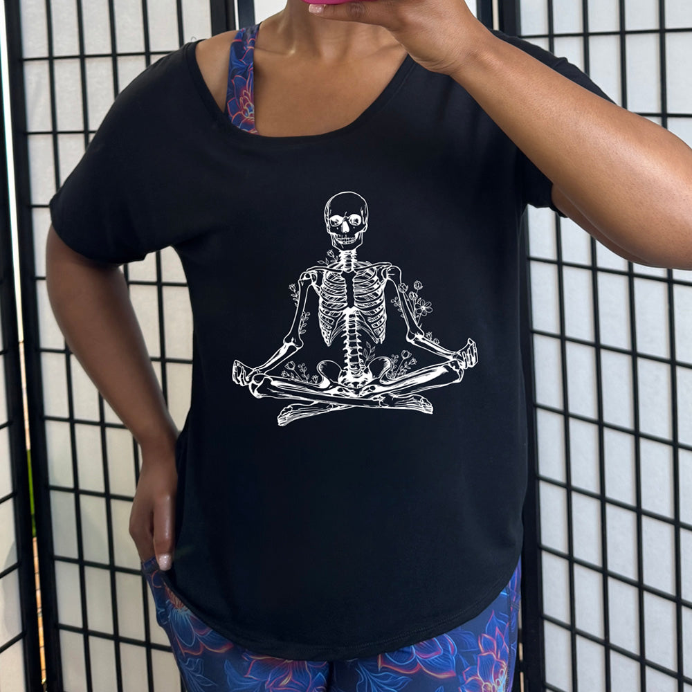 Skeleton Yoga Pose | Slouchy Tee
