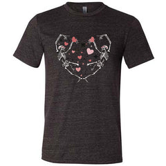 Skeletons Heart Shirt Unisex