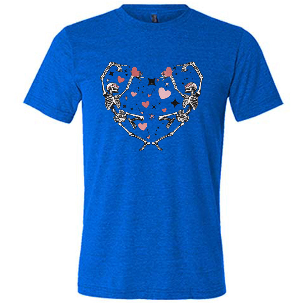 Skeletons Heart Shirt Unisex