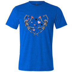Skeletons Heart Shirt Unisex