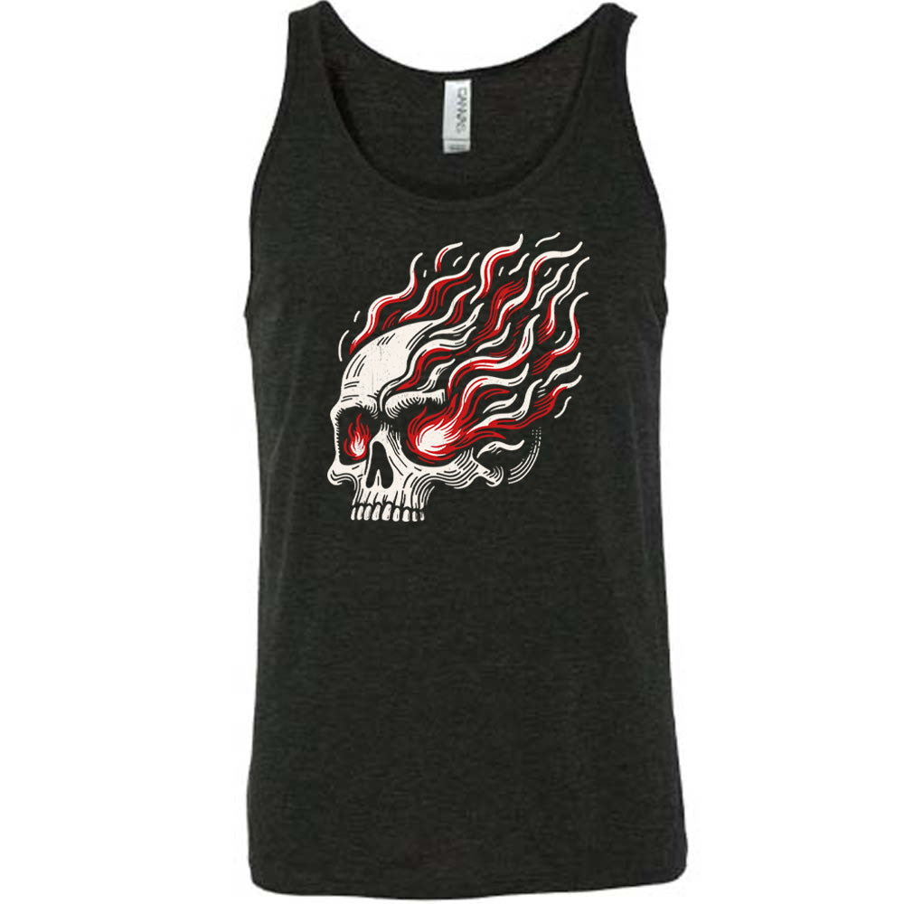 Skull With Burning Eyes Shirt Unisex