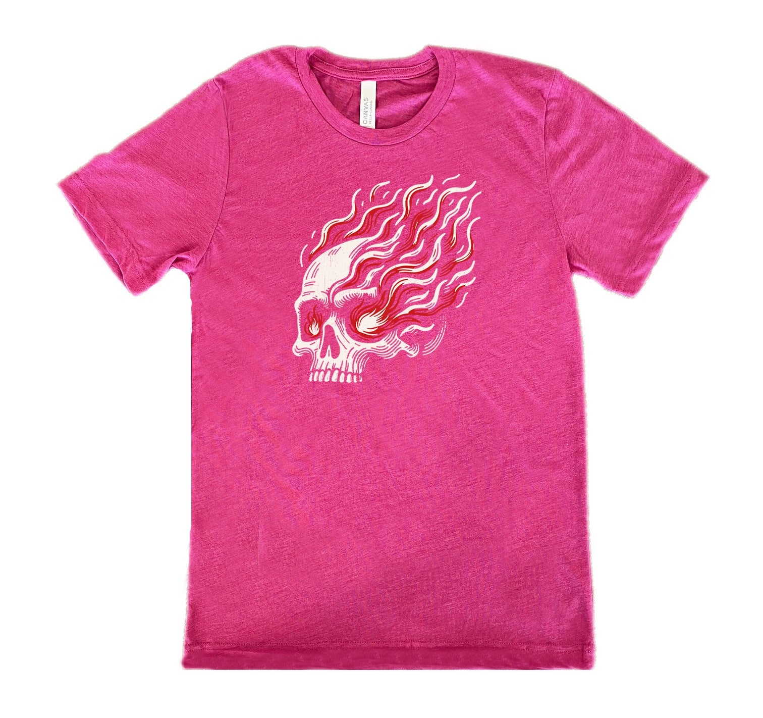 Skull With Burning Eyes Shirt Unisex
