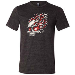 Skull With Burning Eyes Shirt Unisex