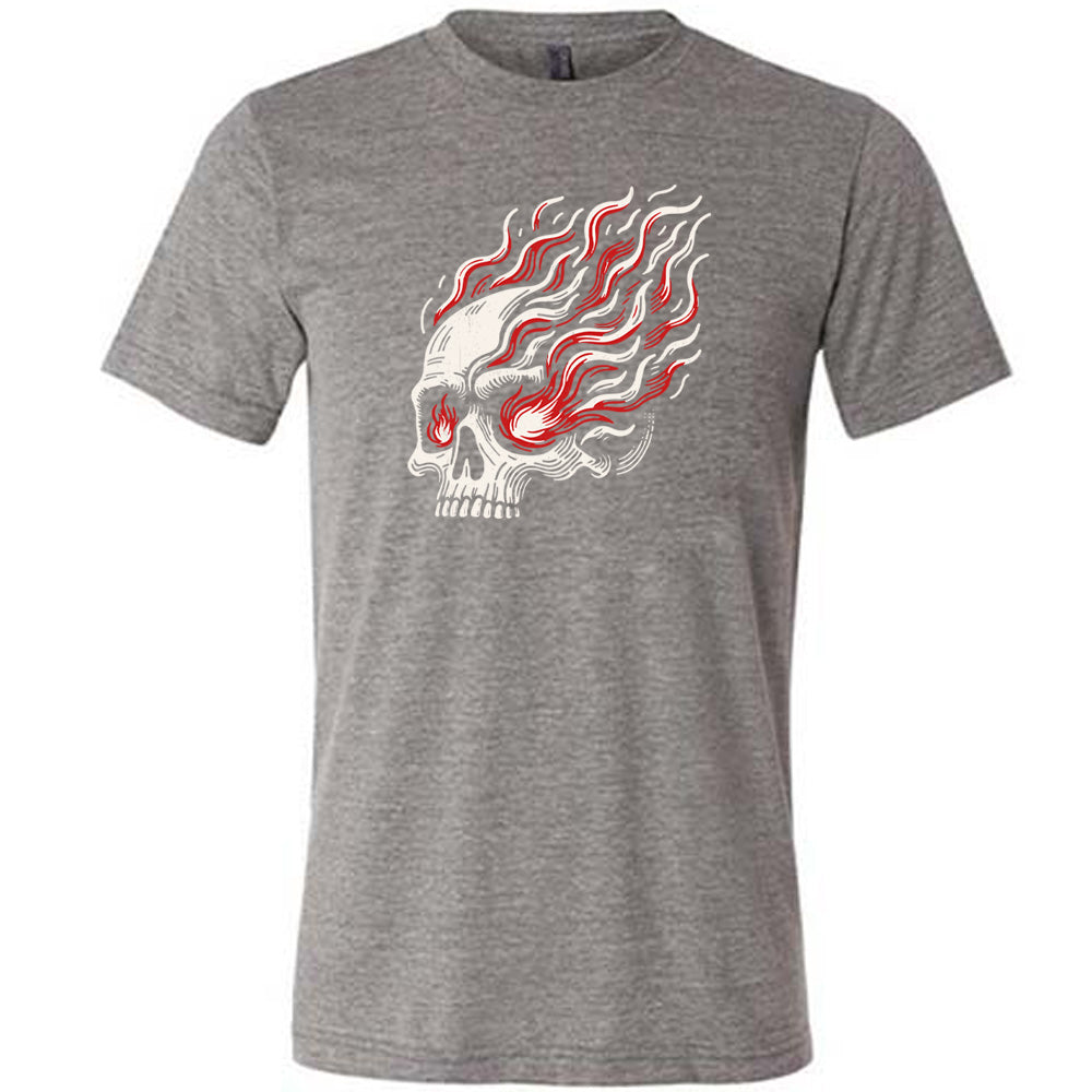 Skull With Burning Eyes Shirt Unisex